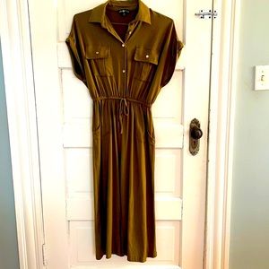 Belle Tweed Olive Jumpsuit